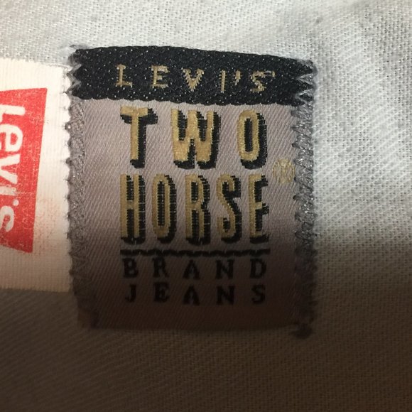 Levi's Two Horse Brand Jeans Black 38 X 31 USA - Picture 6 of 10